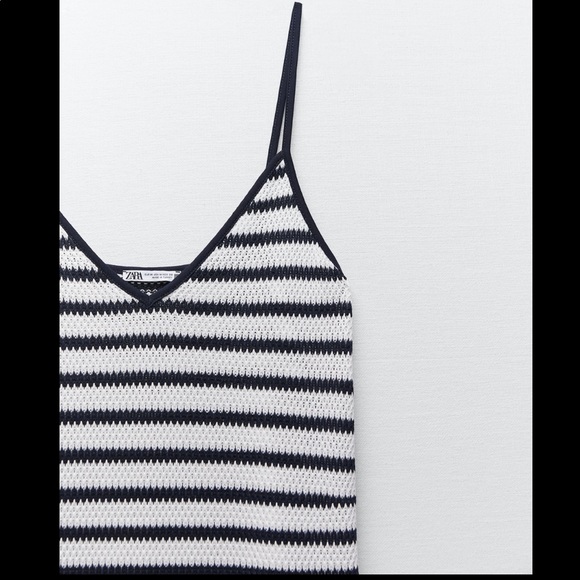 Knit Stripped jacquard midi dress - Picture 5 of 8